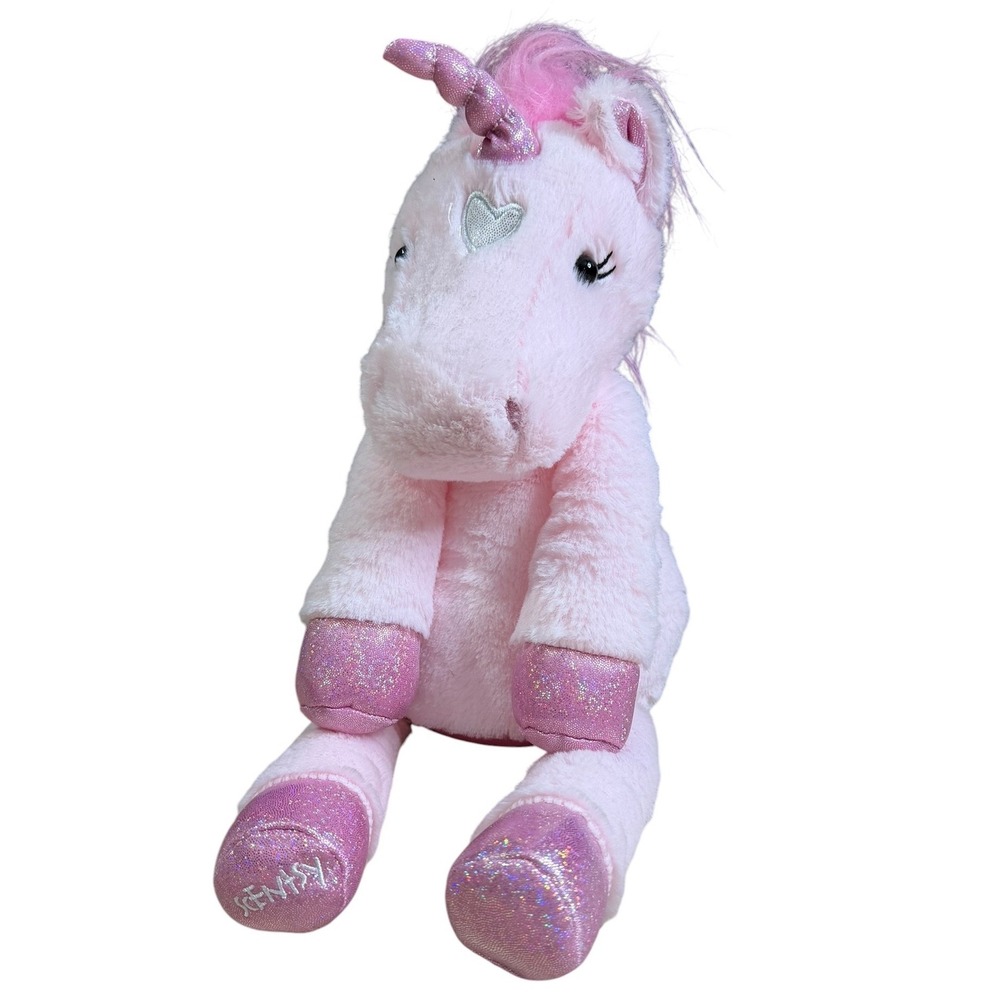 Scentsy Buddy Stella the Unicorn Pink Plush Stuffed Animal Glitter Accents 2016